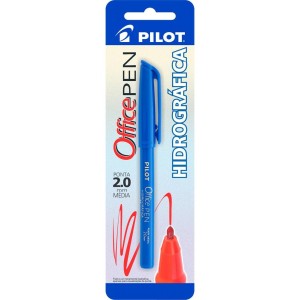 CANETA HIDROGRÁFICA OFFICE PEN 2.0MM AZUL BLISTER PILOT