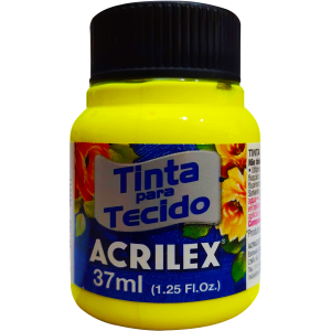 TINTA TECIDO 37ML FLUORESCENTE ACRILEX