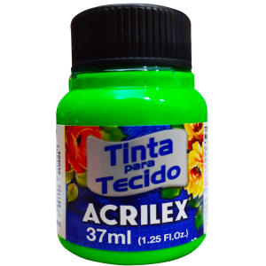 TINTA TECIDO 37ML FLUORESCENTE ACRILEX