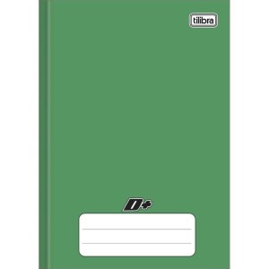 CADERNO BROCHURA PEQUENO 1/4 96FLS VERDE D+ TILIBRA