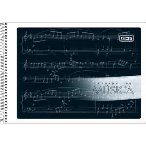 CADERNO MUSICA PEQUENO 1/4 48FLS CAPA FLEXIVEL TILIBRA