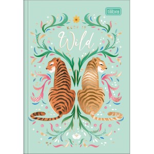 CADERNO BROCHURA PEQUENO 1/4 80FLS JUNGLE HEART TILIBRA