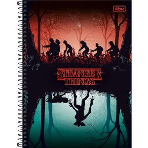 CADERNO UNIVERSITARIO 1 MATERIA 80FLS STRANGER THINGS TILIBRA
