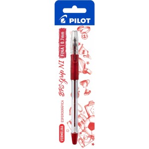 Caneta Esferografica 0.7mm BPS GRIP Vermelha Blister PILOT
