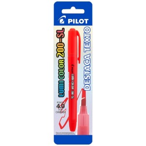 Marca Texto Vermelho Lumi Color 200-SL Blister - PILOT