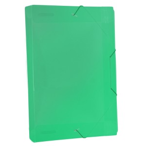 Pasta Plastica Aba Com Elastico Oficio 245x335mm Lombada 40mm Verde 504PP-VD DAC