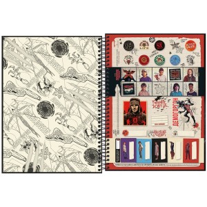 CADERNO UNIVERSITARIO 1 MATERIA 80FLS STRANGER THINGS TILIBRA