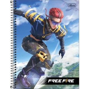 CADERNO UNIVERSITARIO 10 MATERIA 160FLS FREE FIRE TILIBRA