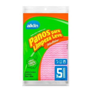 Pano Multiuso 50X30 Com 5 Unidades ALKLIN