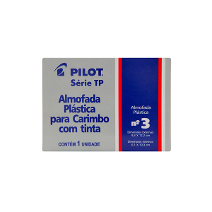ALMOFADA P/CARIMBO N°3 VERMELHO PILOT
