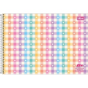 Caderno de Desenho Milimetrado 96fls D+ Feminino Capa Dura TILIBRA
