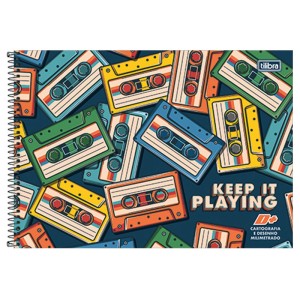 Caderno de Desenho Milimetrado 96fls D+ Masculino Capa Dura TILIBRA