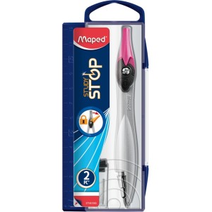 Compasso Escolar de Metal Com Trava Com Grafite Study Stop MAPED