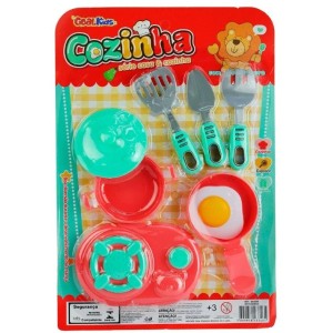 BRINQUEDO KIT COZINHA DE PLASTICO C/8 PECAS