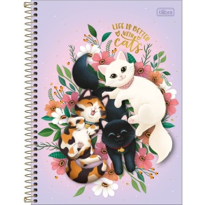 CADERNO UNIVERSITARIO 1 MATERIA 80FLS PURRFECT TILIBRA