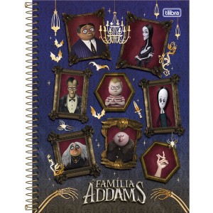 CADERNO UNIVERSITARIO 1 MATERIA 80FLS FAMILIA ADDAM TILIBRA