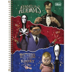 CADERNO UNIVERSITARIO 1 MATERIA 80FLS FAMILIA ADDAM TILIBRA
