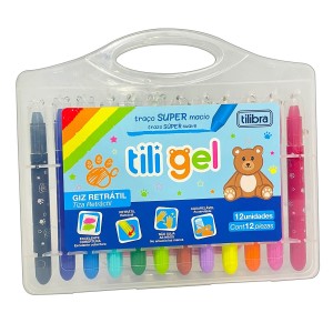 GIZ RETRATIL TILI GEL AQUARELAVEL 12 CORES TILIBRA