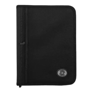 Fichario Universitario 4 Argolas Com Ziper Classic Preto Ref.918.PT ACP