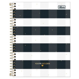 CADERNO COLEGIAL 1 MATERIA 32FLS WEST VILLAGE CAPA FLEXIVEL TILIBRA