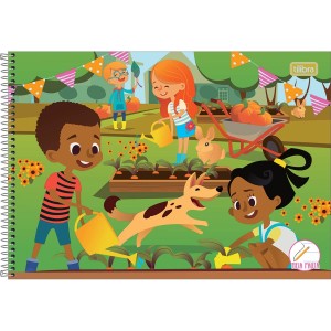 CADERNO DESENHO 48FLS SAPECA FEMININO TILIBRA