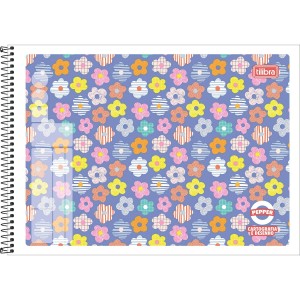 CADERNO DESENHO 40FLS CAPA FLEXIVEL PEPPER TILIBRA