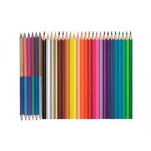 LAPIS DE COR 24 CORES TRIANGULAR +6 BICOLOR = 30 CORES MAPED