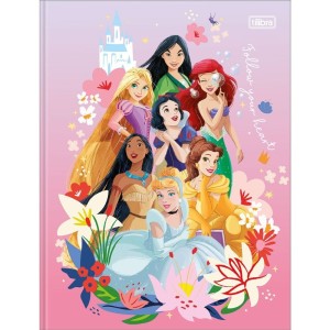 CADERNO CALIGRAFIA BROCHURA 40FLS PRINCESAS TILIBRA