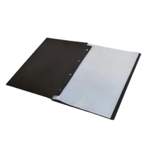 Pasta Catalogo Portfolio OF. 50 Envelopes 0,12 Medio Preta Com Visor Com Parafuso Ref.124M ACP