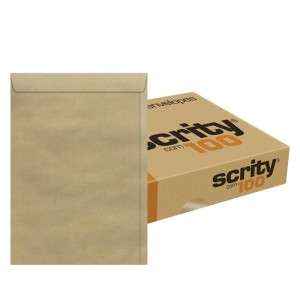 ENVELOPE  SACO 162X229 KRAFT C/100 REF.SKN323 SCRITY