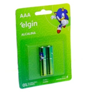 Plha AAA Palito Alcalina C/2 ELGIN