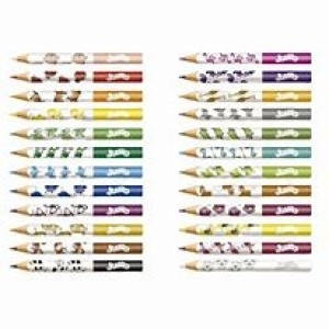 LAPIS DE COR 24 CORES JUMBO TRIANGULAR +1 APONTADOR FABER CASTELL