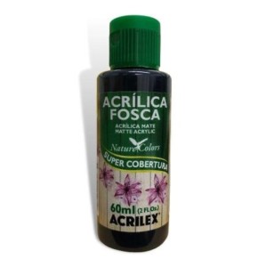 TINTA ACRILICA FOSCA 60ML PRETO ACRILEX
