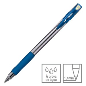Caneta Esferografica 1.4mm LAKUBO SG-100 Azul UNI-BALL