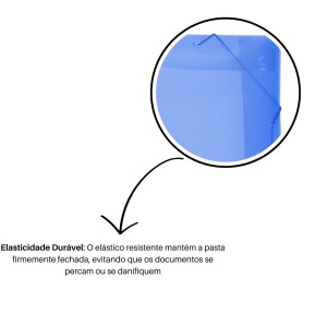 Pasta Plastica Aba Com Elastico Oficio 245x335mm Lombada 30mm Azul Ref.1023 ACP | REF.503PP-AZ DAC