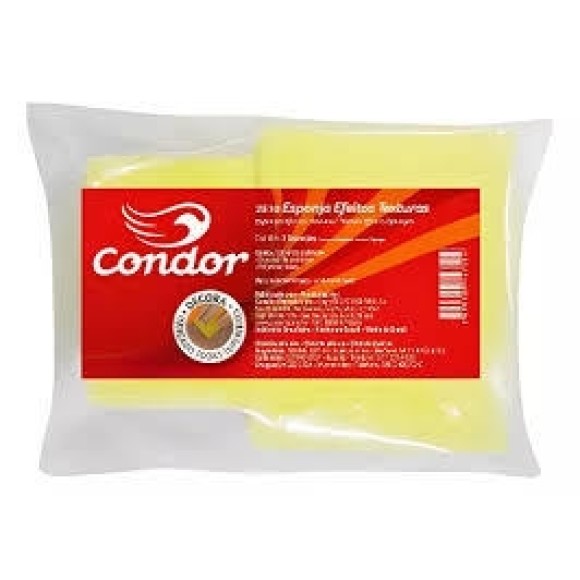 Esponja Para Pintura Efeito Texturas Pacote Com 3 CONDOR