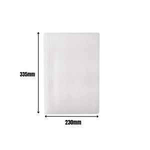 Pasta Papelao Com Grampo Trilho Branca 230X335mm Ref.1867 JUSSARA