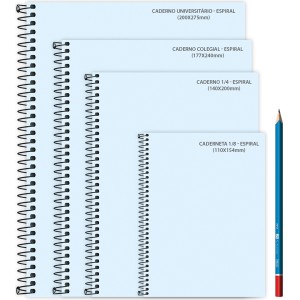 Caderno Universitário 10 Materias 160Fls Espiral Capa Dura Preto Zip Tilibra