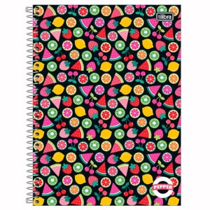Caderno Universitario 16 Materias 256fls Pepper Feminino Capa Dura TILIBRA