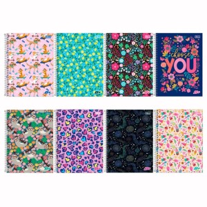 Caderno Universitario 1 Materia 96fls D+ Feminino Capa Dura TILIBRA