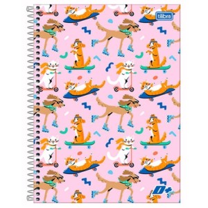 Caderno Universitario 1 Materia 96fls D+ Feminino Capa Dura TILIBRA