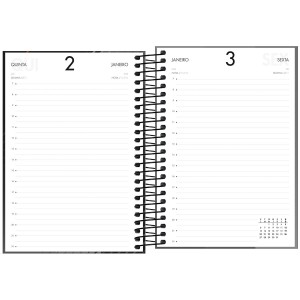 Agenda 2026 Executiva Diária Spot Masculina Espiral TILIBRA