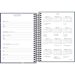 Agenda 2026 Diária D+ Masculina Espiral - TILIBRA