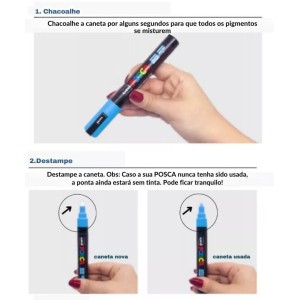 Caneta Posca 0.7mm PC-1M UNI-BALL