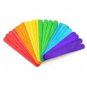 Palito De Sorvete Ponta Redonda Colorido Unidade - KAZ
