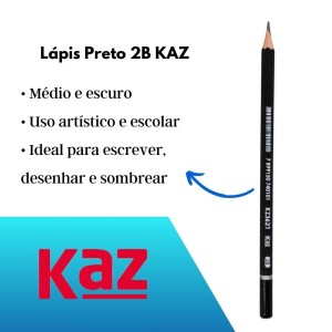 Lápis Preto 2B - KAZ