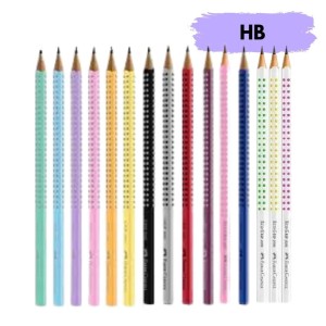 Lápis Preto Triangular 2B Grip - FABER CASTELL