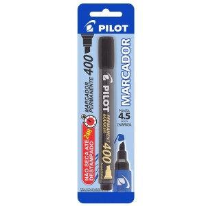 Pincel Permanente Chanfrado 4.5 Preto 400 Blister PILOT