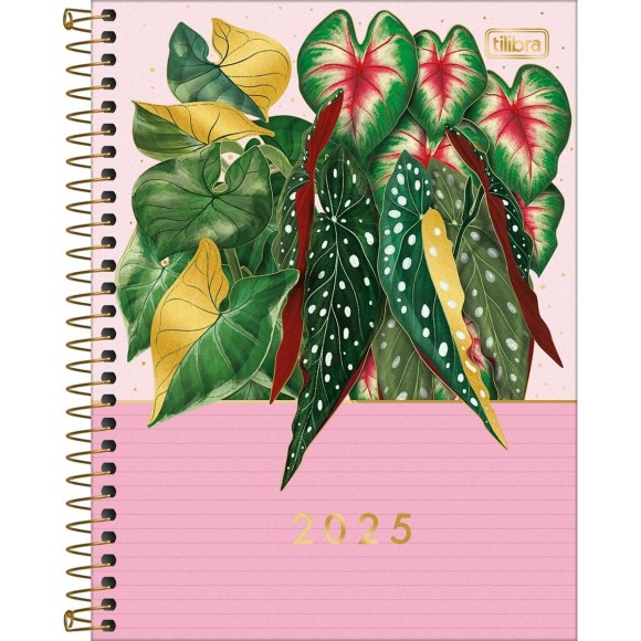 Agenda 2025 Planner Semanal / Mensal Naturali Espiral TILIBRA
