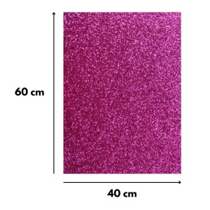 Eva Glitter 40X60cm Pacote Com 5 Folhas